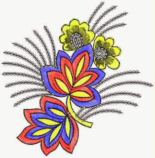 eenvoudige blomme ontwerper Patch