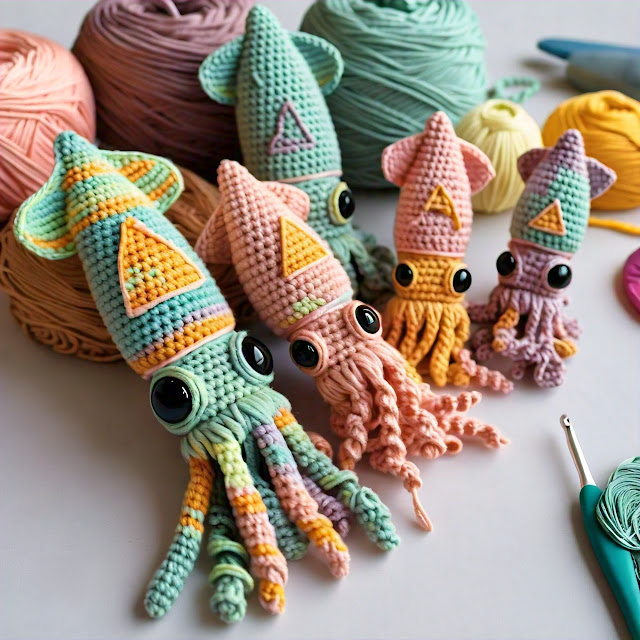Free Crochet Squid Patterns In Different Sizes