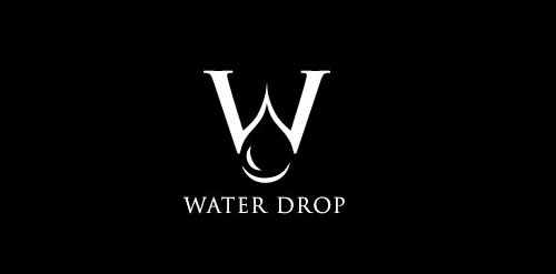 water drop logo design