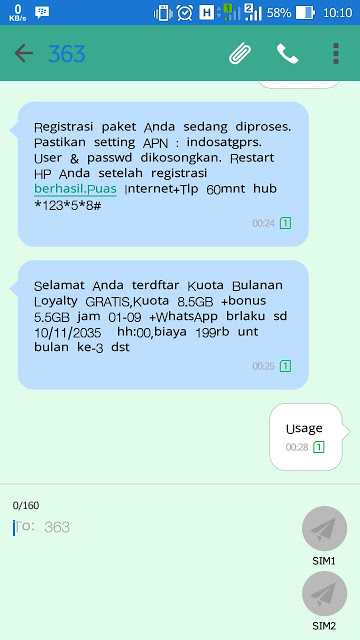 Cara Mendaftar Dan Memperoleh Kuota Bulanan Loyalty 57GB IM3 Mentari Gratis Dari Indosat 