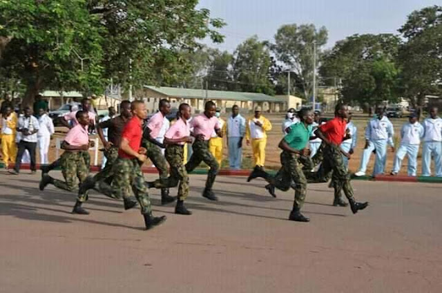 NDA cadets running cross country Race