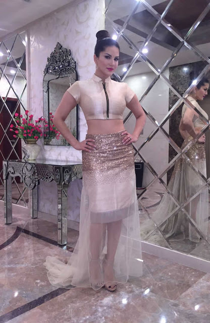 Sunny Leone In Designer Jyoti Sachdev Lyer's Outfit