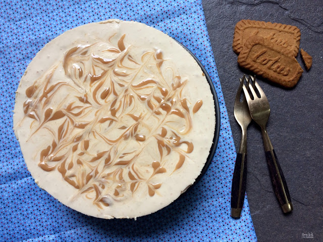 cheesecake de speculoos y dulce de leche