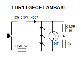 LDRli Gece Lambası