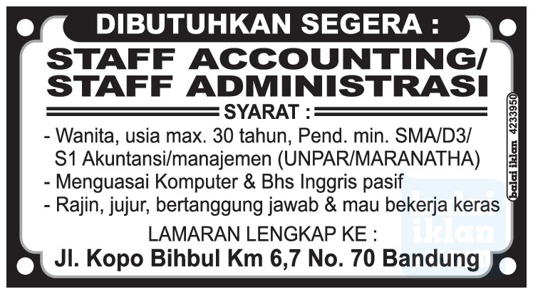 Lowongan Accounting Astra International - Lowongan Kerja