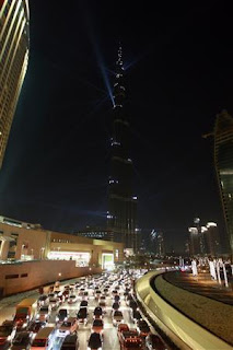 burj dubai laser show photos