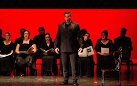 IN REVIEW: tenor THOMAS KINCH as Licinio in Teatro Grattacielo's performance of Gaspare Spontini's LA VESTALE, 28 October 2023 [Photograph by Gustavo Mirabile, © by Teatro Grattacielo]