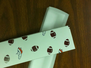 Denver Bronco football Chocolate Covered Bacon Gift Box