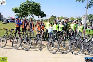 فريق كن دراج نشر ثقافة ركوب العجل في مصر بحديقة الاسرة