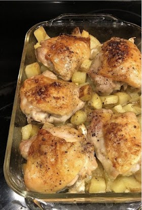 Garlic Roasted Chicken and Potatoes