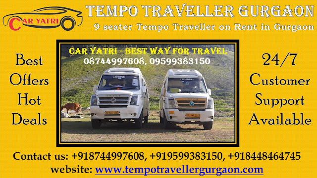 9 seater Tempo Traveller Rental