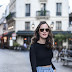 Midi skirt in Le Marais, Paris.