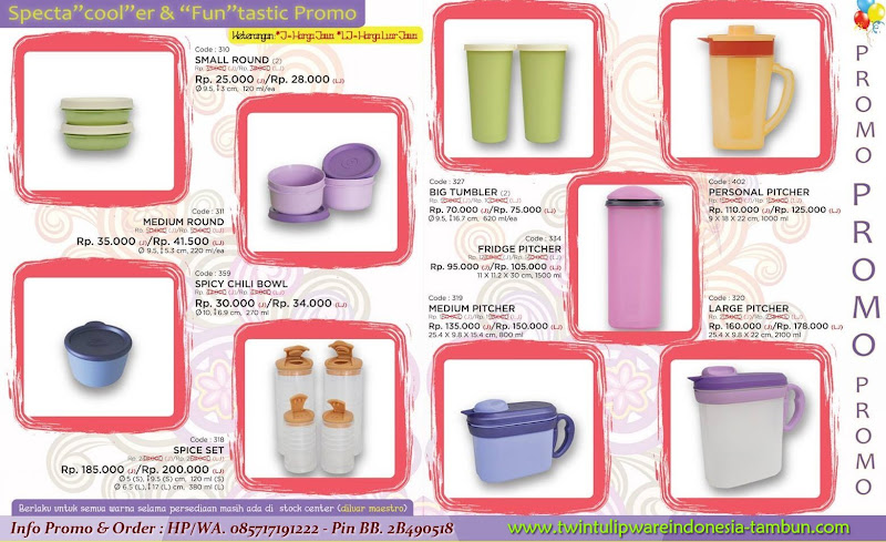 Promo Twin Tulipware Mei - Juni 2015 ~ Diskon