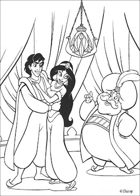 Disney Coloring Pages,aladin