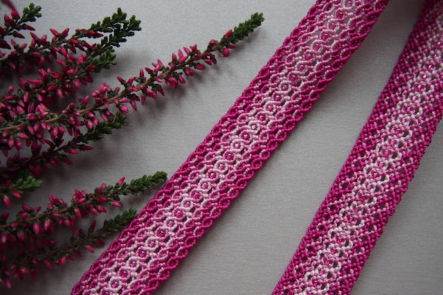 Right and left side of macrame