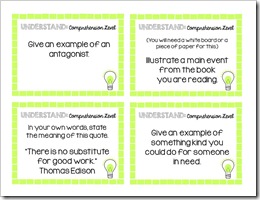 Brain Building Question Cards.Middle School.4