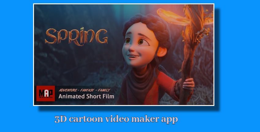 3D cartoon video maker app
