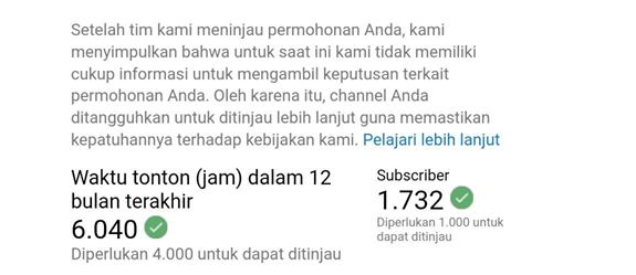 Proses Peninjauan Youtube 