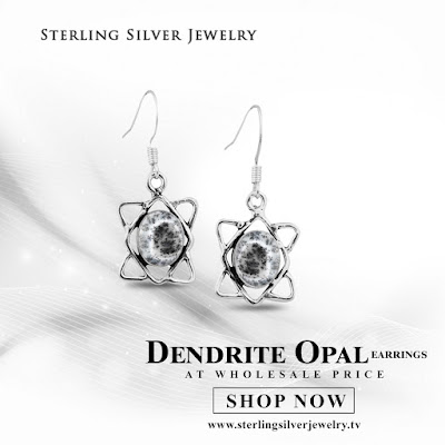 dendrite opal wholesale earrings