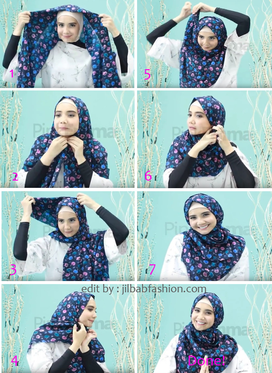Tutorial Hijab Segi Empat Ala Zaskia Sungkar Tutorial Hijab Paling