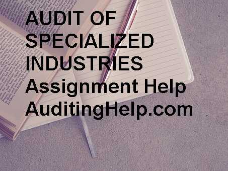 Auditing Tutorials Assignment Help