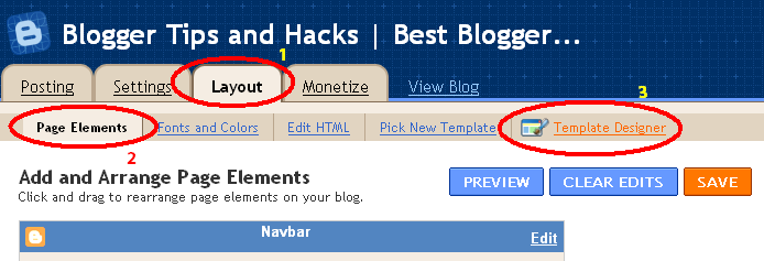Blogger Template Designer