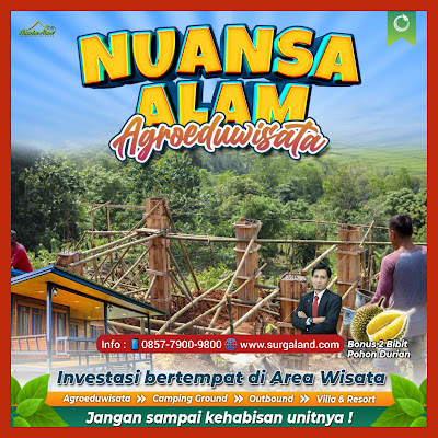 Dijual Harga Promo Kavling Kebun Nuansa Alam AgroEduwisata Bogor