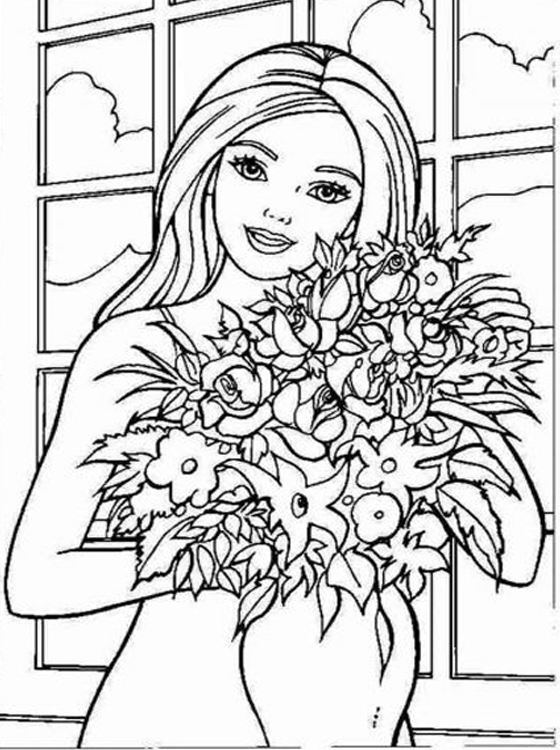 Download Kids Page: Barbie Coloring Pages for Childrens