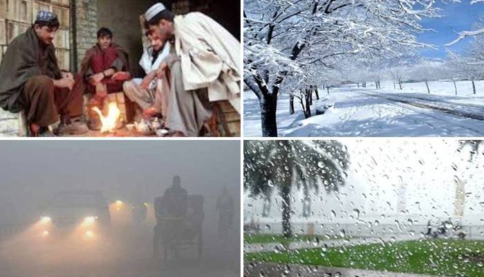 Rain in different parts of the country, snowfall on mountains