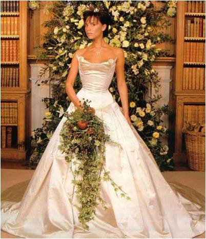Celebrities Who Wore Vera Wang Wedding Gowns Pictures Victoria Beckham