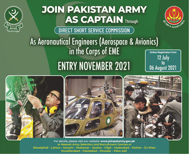 Pak Army Jobs 2021 as Captain DSSC –  Registration Online 1000+ Jobs