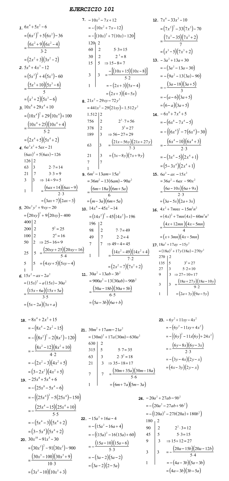 Matematicas Fundamentales Trinomio De La Forma Ax 2 Bx C