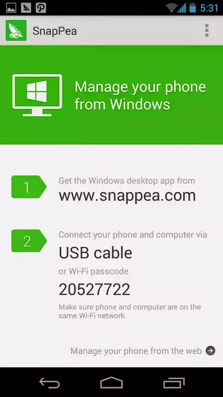 connect phone with pc