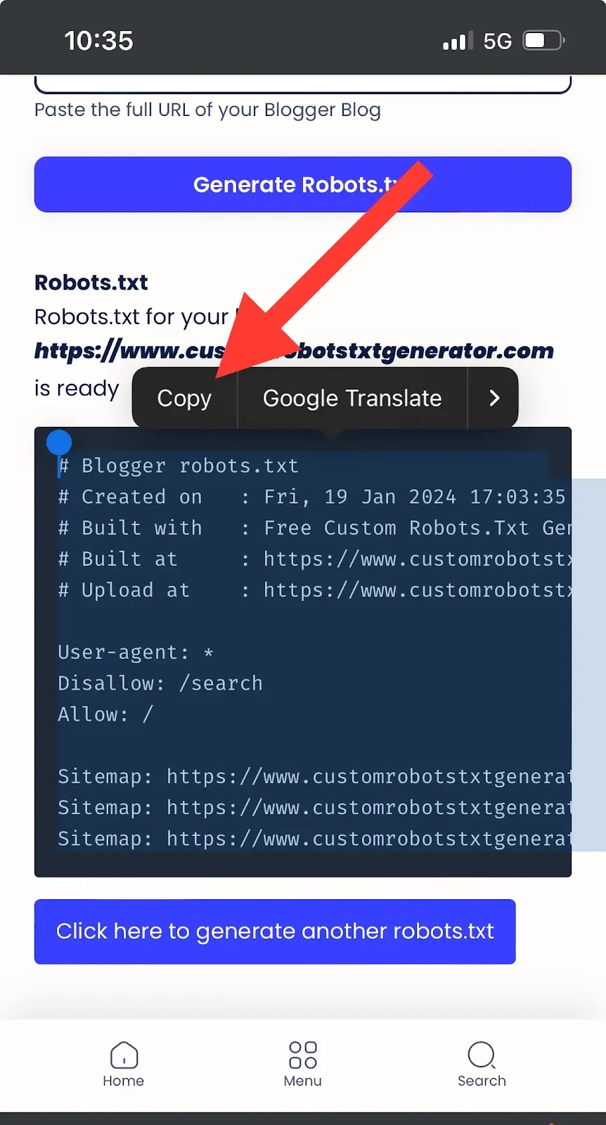 Free Custom Robots.Txt Generator