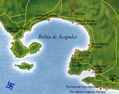 Acapulco Mapa político Región