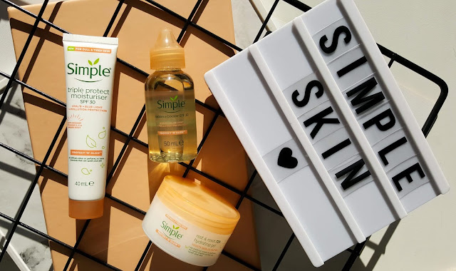 Simple Skin Protect 'N' Glow | Işıltı Veren Spf 30 Serum, 72 Saat Nemlendirici Jel Krem, 3'lü Koruma Etkili Spf 30 Nemlendirici