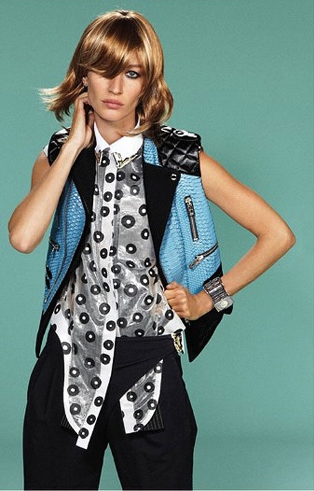 2011 ads for Balenciaga feature the supermodel Gisele Bundchen along