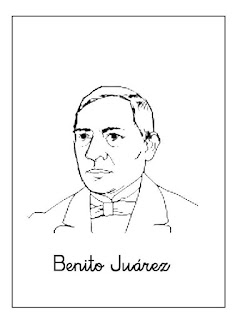 Benito Júarez - Dibujos para Colorear