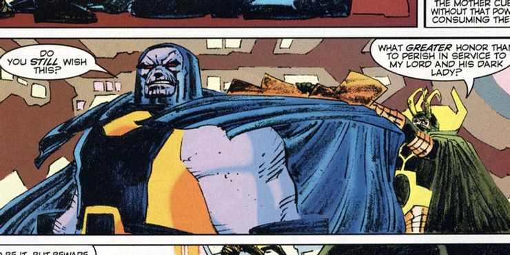 滅霸與Darkseid達克賽德聯手，成為DC和漫威最大的反派