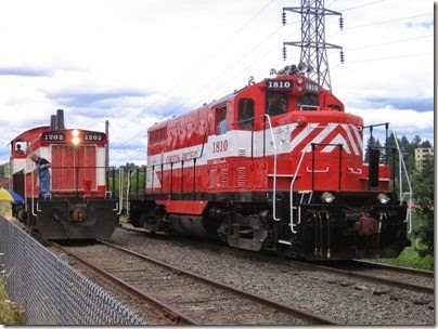IMG_7674 Oregon Pacific GP7u #1810 & SW1200RSu #1202 at Oaks Park on July 15, 2007