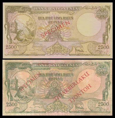 Mari kita membahas lebih mendalam dengan uang yang berukuran  37. Rp.2.500 'KOMODO' 1957