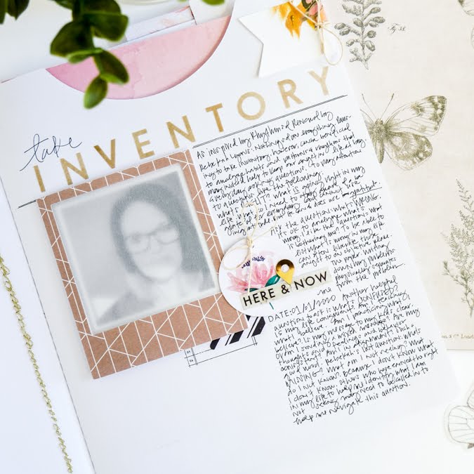 How to use the Heidi Swapp Storyline Journaler Insert and Take Inventory. As inspired by Rebekah Lyons Rhythms of Renewal . by Jamie Pate