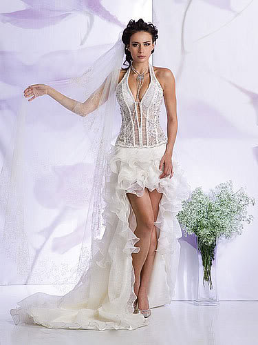 Nowadays there are more short bridal dresses designed