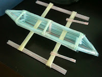 Play around and create your own toy boat using Sipping Straws.