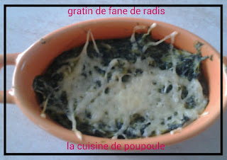 gratin de fanes de radis