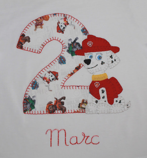 camiseta de cumpleaños marshall patrulla canina