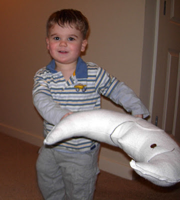 boy with moon pillow