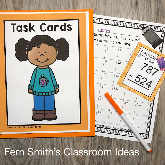 Click Here to Download This Addition & Subtraction Within 1,000 Task Cards Bundle. It is Perfect for Student Independent Work in Your Math Center!