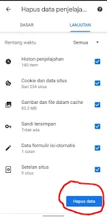 Cara Menghapus Riwayat Pencarian di Google Chrome HP Android dan Laptop