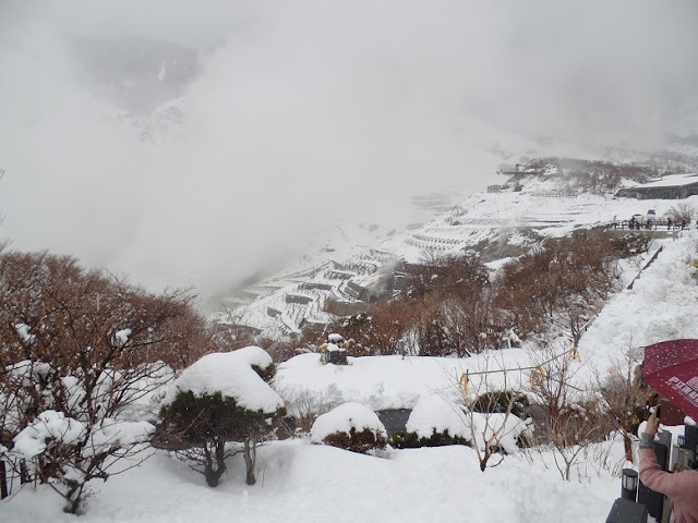 hakone owakudani snow